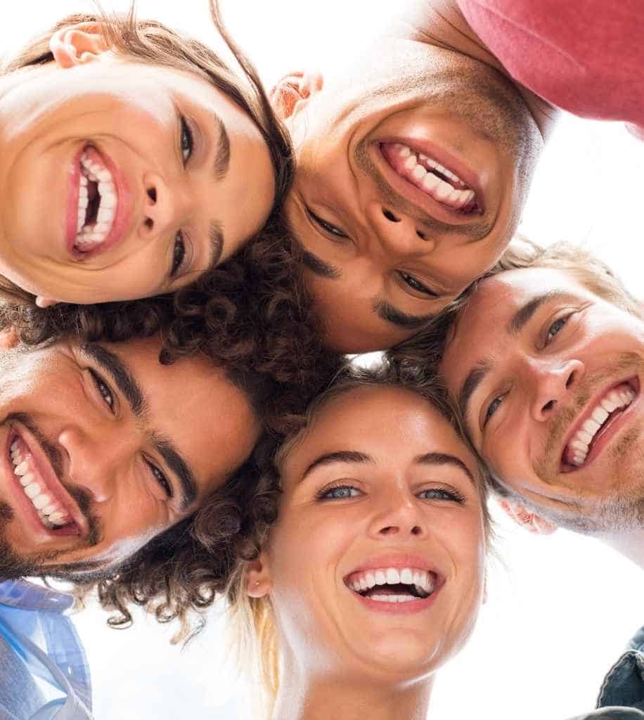 Smiling person showcasing white teeth after laser whitening treatment Stratford upon Avon